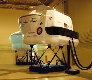 Primary view of object titled '[FlightSafety simultors used by Bell Helicopter Textron]'.