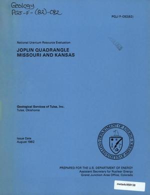 National Uranium Resource Evaluation: Joplin Quadrangle, Missouri and Kansas