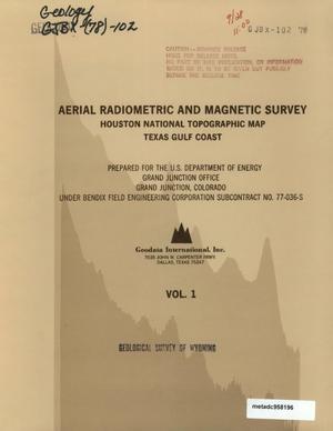 Primary view of object titled 'Aerial Radiometric and Magnetic Survey: Houston National Topographic Map, Texas Gulf Coast, Volume 1'.