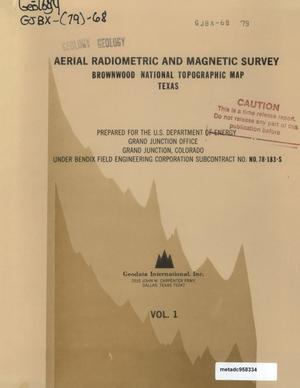 Aerial Radiometric and Magnetic Survey: Brownwood National Topographic Map, Texas, Volume 1