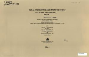 Aerial Radiometric and Magnetic Survey: Wells National Topographic Map, Nevada. Volume 2