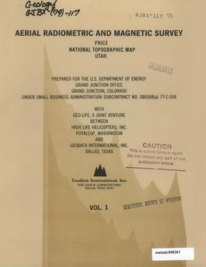 Aerial Radiometric and Magnetic Survey: Price National Topographic Map, Utah. Volume 1