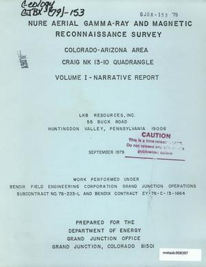 NURE Aerial Gamma Ray and Magnetic Reconnaissance Survey: Craig NK 13-10 Quadrangle, Volume 1 - Narrative Report
