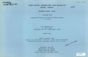 NURE Aerial Gamma Ray and Magnetic Detail Survey, Reading Prong Area: Volume 2-B. Radiometric Multiple-Parameter Stacked Profiles