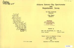 Airborne Gamma-Ray Spectrometer and Magnetometer Survey, Final Report: Volume 2. San Diego Quadrangle (California)