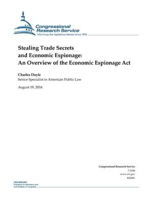 Stealing Trade Secrets and Economic Espionage: An Overview of the Economic Espionage Act