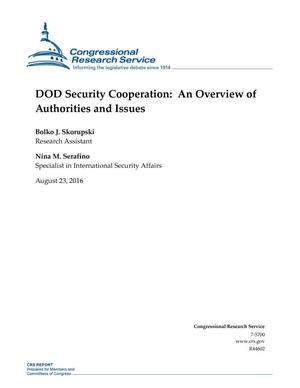 DOD Security Cooperation: An Overview of Authorities and Issues