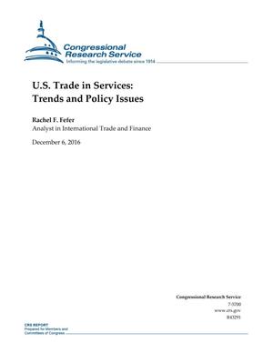 U.S. Trade in Services: Trends and Policy Issues