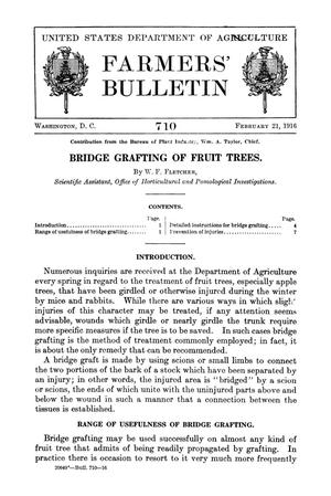 Bridge Grafting of Fruit Trees