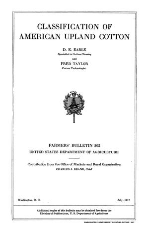 Classification of American Upland Cotton