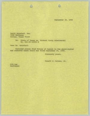 [Letter from Donald J. Maison, Jr. to David Botsford, September 24, 1980]