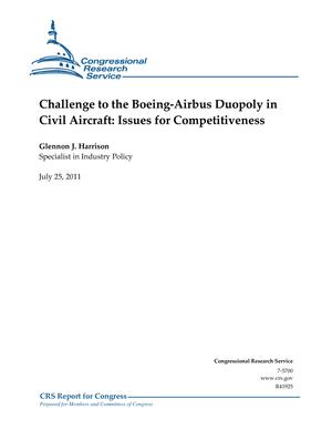 Challenge to the Boeing-Airbus Duopoly in Civil Aircraft: Issues for Competitiveness