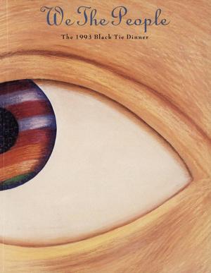 Primary view of object titled '[Program for the 1993 Texas Human Rights Foundation Black Tie Dinner]'.