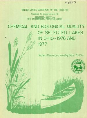 Chemical and Biological Quality of Selected Lakes in Ohio--1976 and 1977
