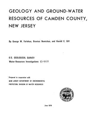 Geology and Ground-Water Resources of Camden County, New Jersey