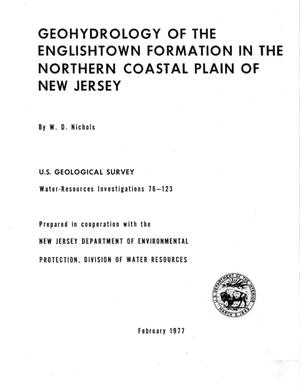 Geohydrology of the Englishtown Formation in the Northern Coastal Plain of New Jersey