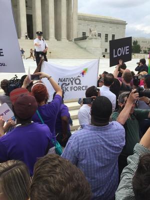 [Running of the Interns at the U.S. Supreme Court on Marriage Equality Day]
