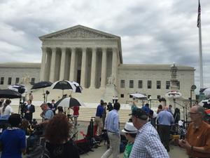 [Photo taken at the U.S. Supreme Court the day before Marriage Equality Day]