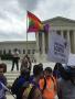 Thumbnail image of item number 1 in: '[Photo taken at the U.S. Supreme Court on Marriage Equality Day]'.