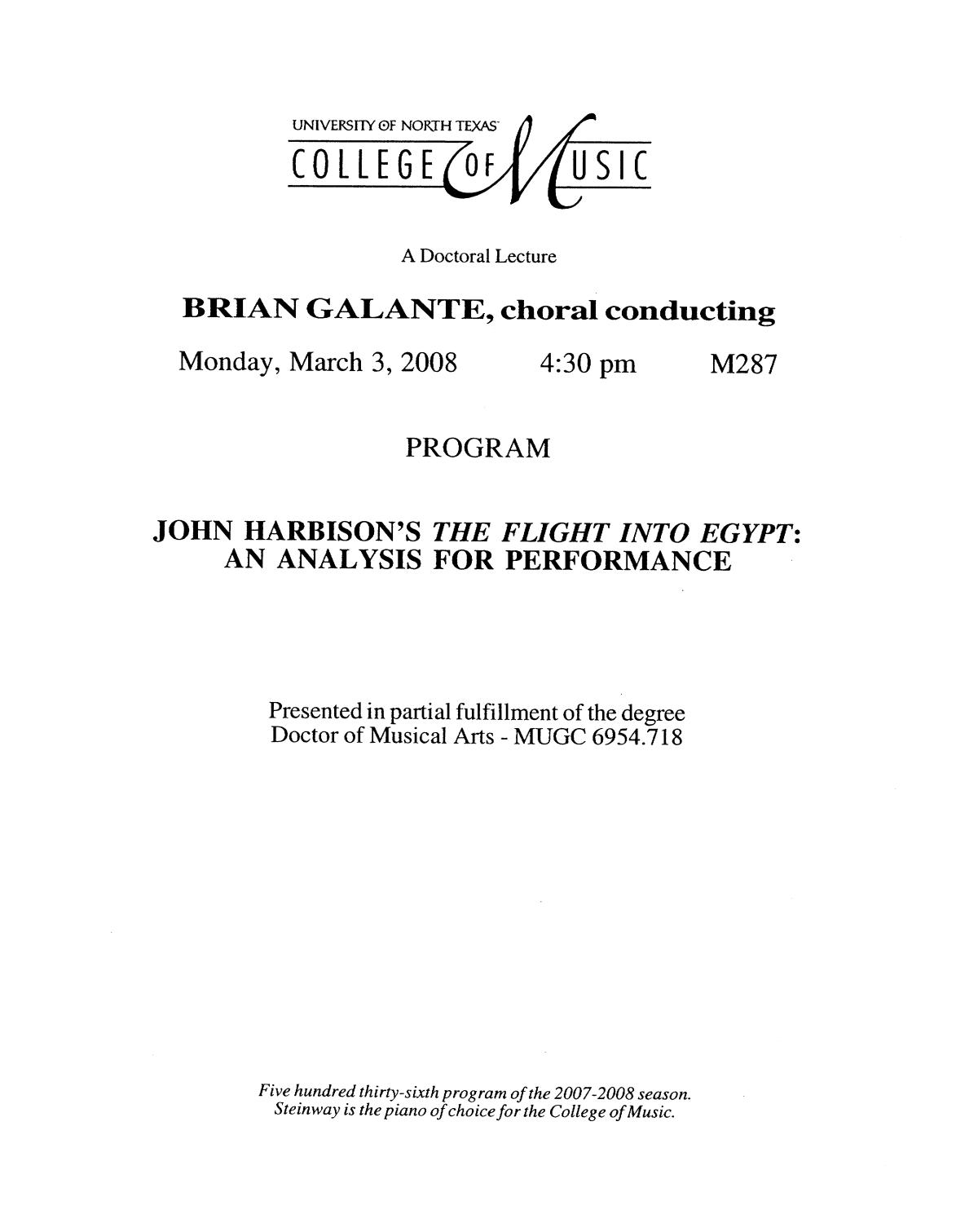 College of Music program book 2007-2008 Student Performances Vol. 2
                                                
                                                    45
                                                