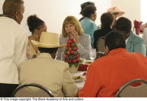 [First ladies sitting together at luncheon]