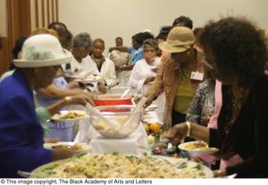 [Buffet line at ladies luncheon, 2]