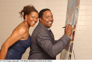 [Cavin Yarbrough and Alisa Peoples Signing Gala Poster]