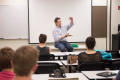 Primary view of [Skip Hollandsworth, guest lecturer, at the Mayborn School of Journalism]
