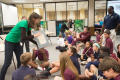 Photograph: [Westlake Academy Charter School students visit UNT Special Collectio…