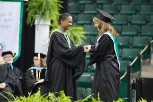 [Dean Dorothy Bland at the 2014 Commencement]