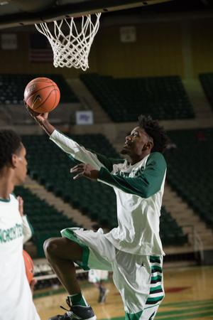 Primary view of object titled '[UNT Basketball Player Jeremy Combs]'.