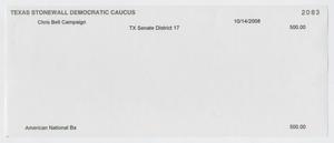 [Texas Senate District 17 check]