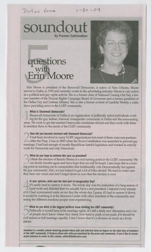 [Clipping: 5 Questions with Erin Moore]