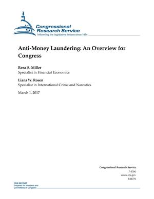 Primary view of object titled 'Anti-Money Laundering: An Overview for Congress'.
