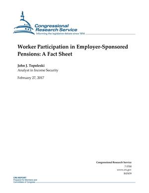 Worker Participation in Employer-Sponsored Pensions: A Fact Sheet