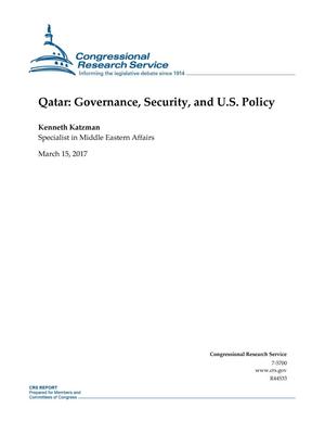Primary view of object titled 'Qatar: Governance, Security, and U.S. Policy'.