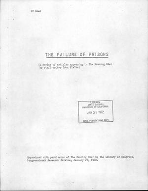 The Failure of Prisons
