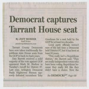 [Dallas News Article on Tarrant House Seat]
