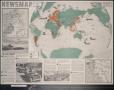 Primary view of Newsmap. Monday, March 8, 1943 : week of February 26 to March 5, 182nd week of the war, 64th week of U.S. participation