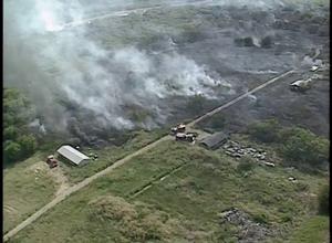 [News Clip: Aerial Footage of Fire]