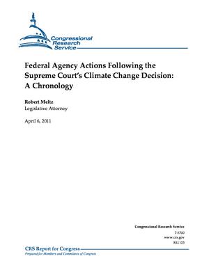 Federal Agency Actions Following the Supreme Court’s Climate Change Decision: A Chronology