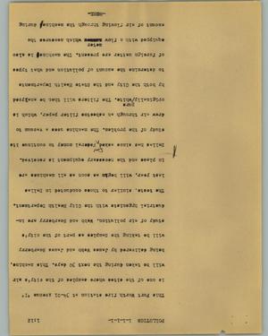 Primary view of object titled '[News Script: Pollution]'.