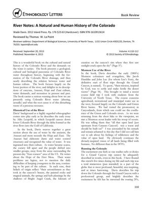 River Notes: A Natural and Human History of the COlorado