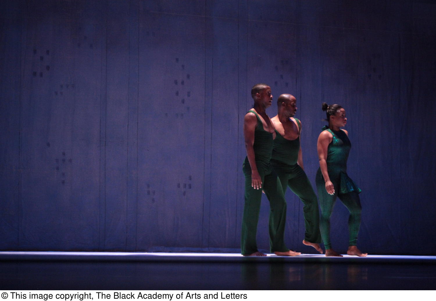 [Photograph of three dancers lined up on a stage facing the right]
                                                
                                                    [Sequence #]: 1 of 1
                                                