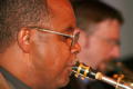 Primary view of [Close-up of brass player]