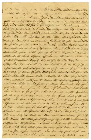 [Letter from David Fentress to his wife Clara, August 7, 1863]