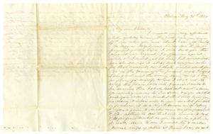 [Letter from Maud C. Fentress to her son David - May 31, 1858]