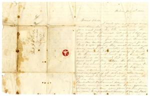 [Letter from Maud C. Fentress to her son David - July 11, 1860]