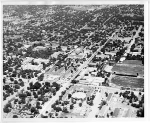 Primary view of [Aerial Photograph of the North Texas State Teachers College Campus, 1948]
