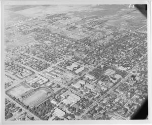 [Aerial Photograph of the North Texas State Teachers College Campus, 1940s]
